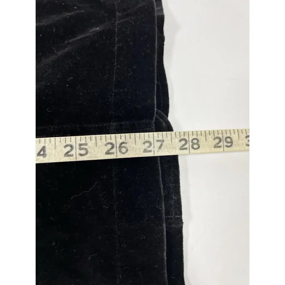 J Crew Velvet 100% Cotton Women 3 Button Loose Blazer Black Size Medium Preppy